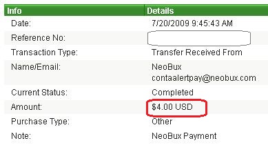 Pay: NeoBux